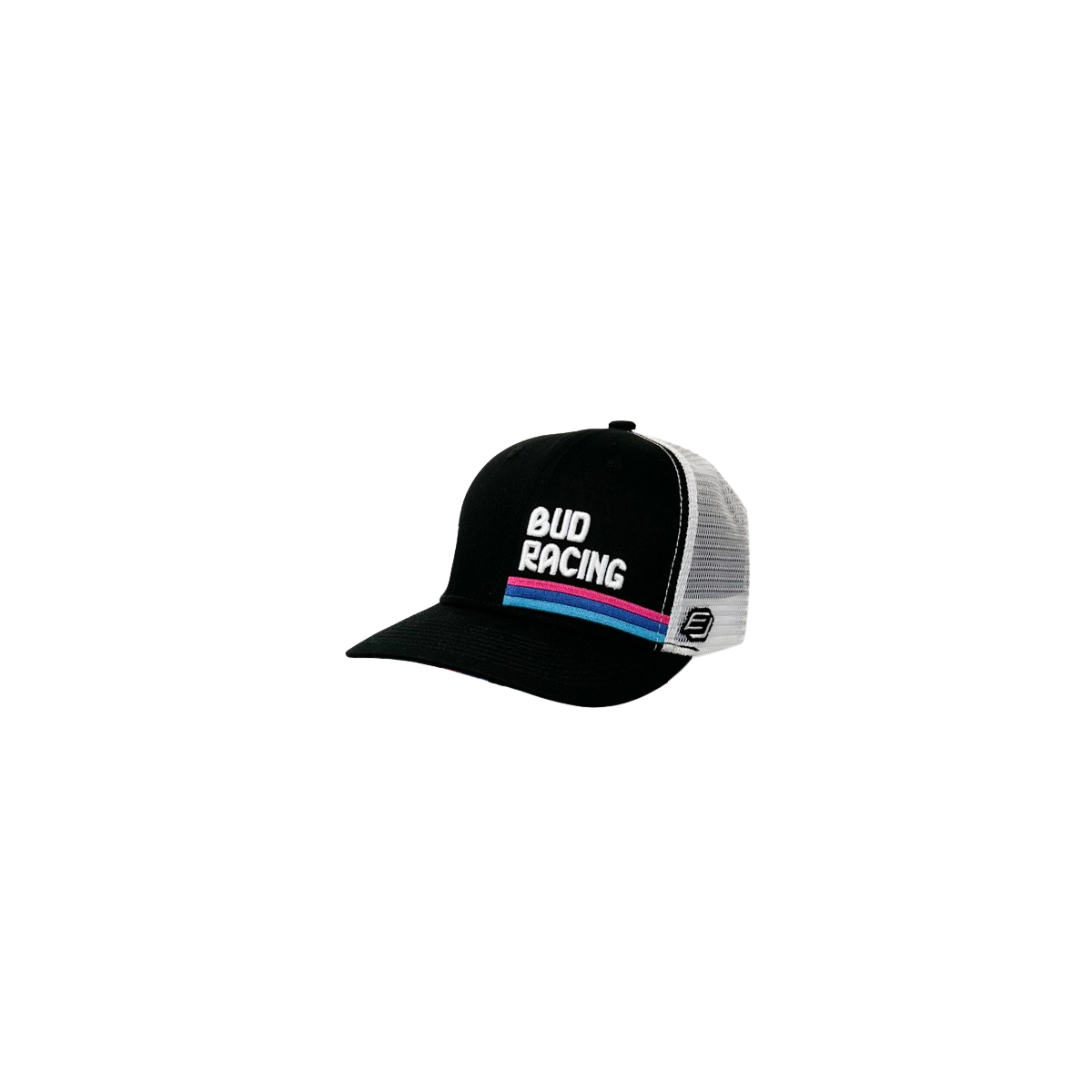 Casquette Bud Racing Oil Marine Blanc 