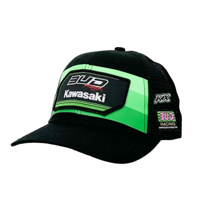 Casquette Team BUD RACING Noir Vert 