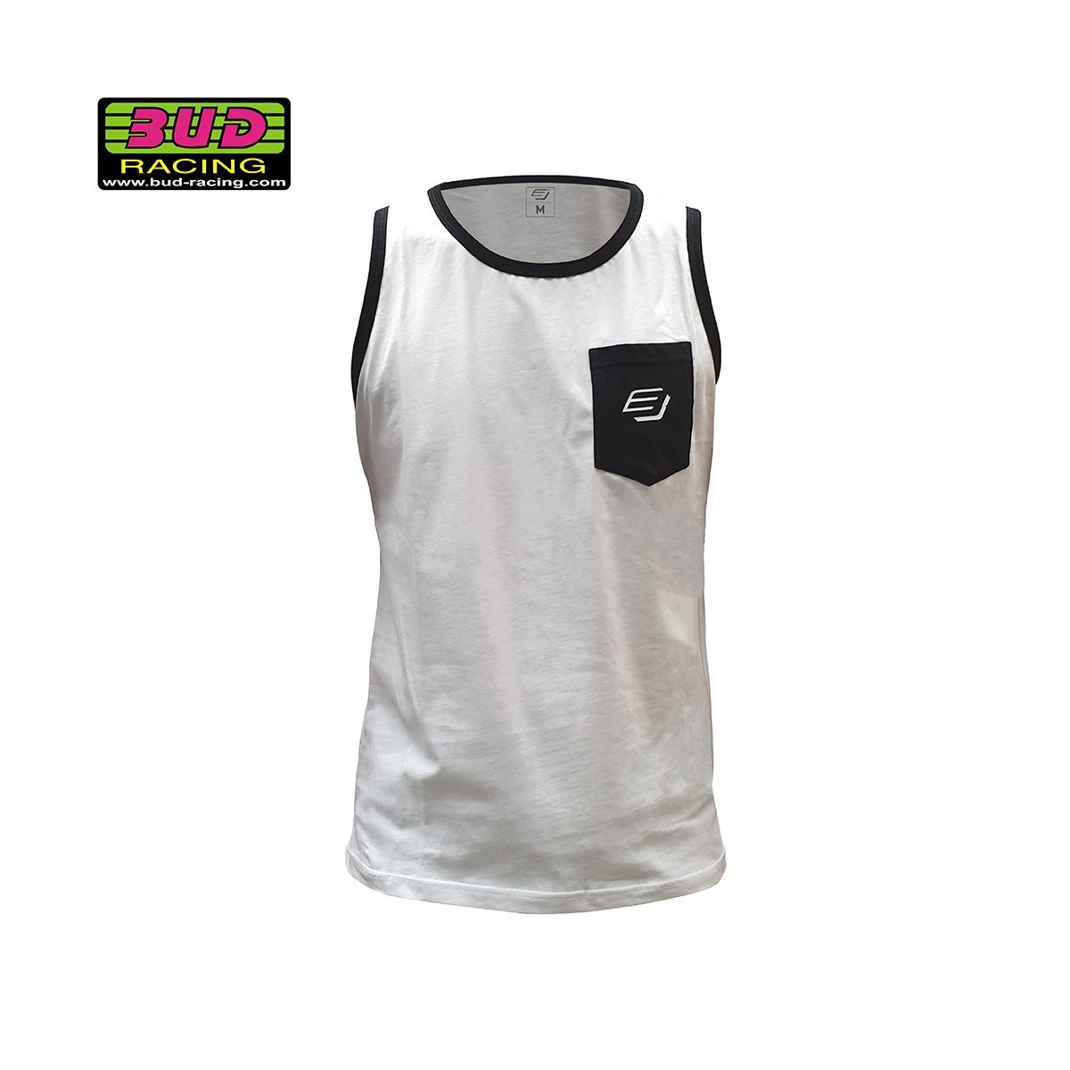 Débardeur Bud Racing B Logo Pocket Blanc  