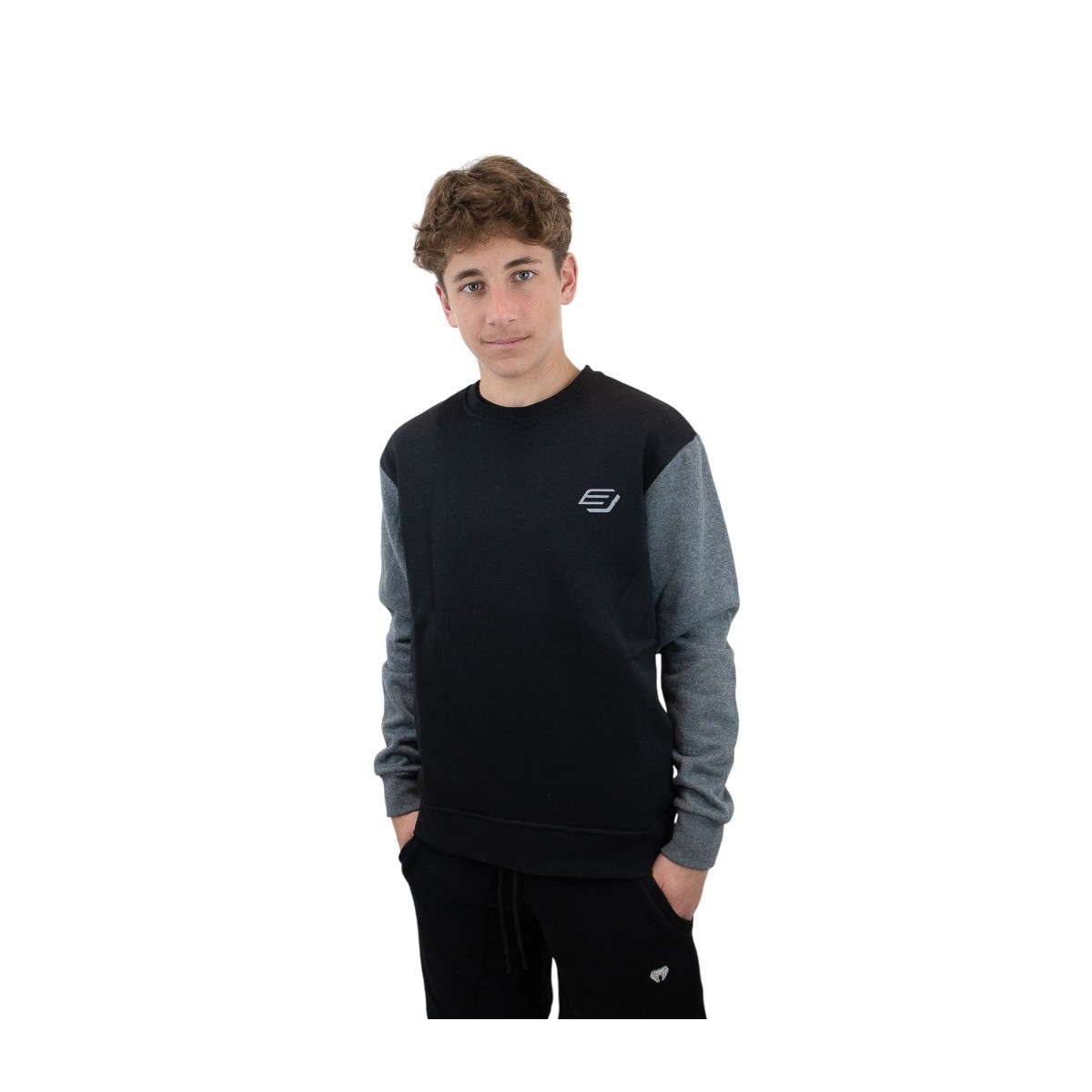 Sweat Crewneck BUD Moto X2 Noir/Gris 