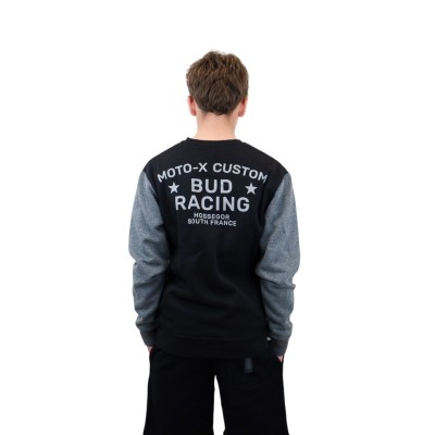 Sweat Crewneck BUD Moto X2 Noir/Gris 