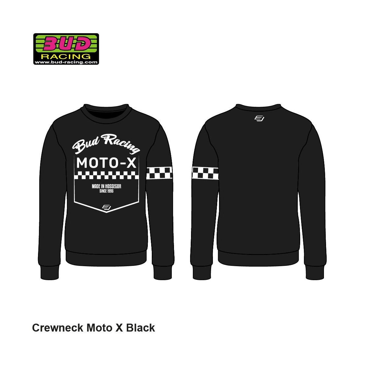 Sweat Enfant Crewneck BUD Moto X Noir 