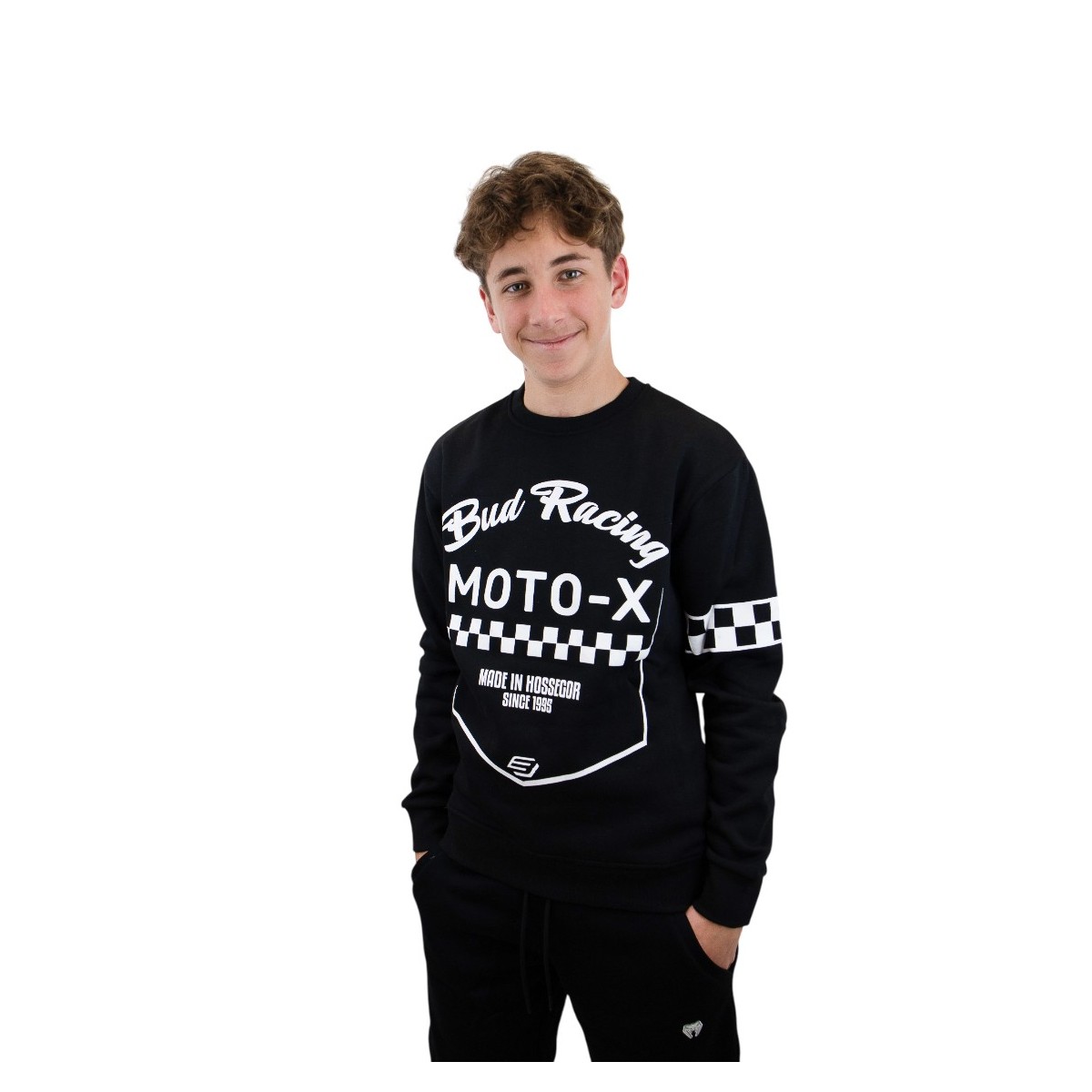 Sweat Crewneck BUD Moto X Noir 
