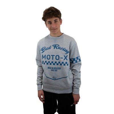 Sweat Crewneck BUD Moto X Gris 