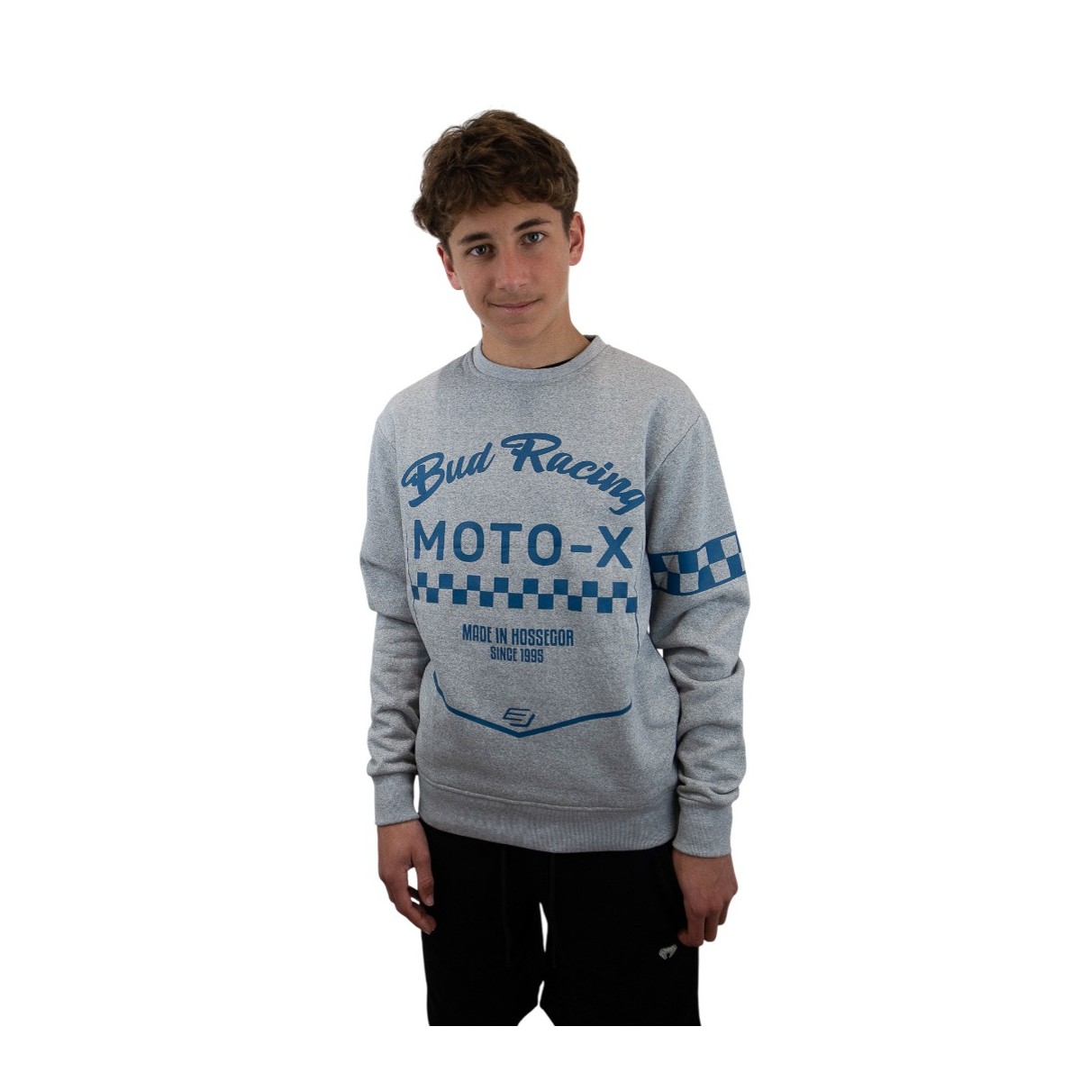 Sweat Crewneck BUD Moto X Gris 