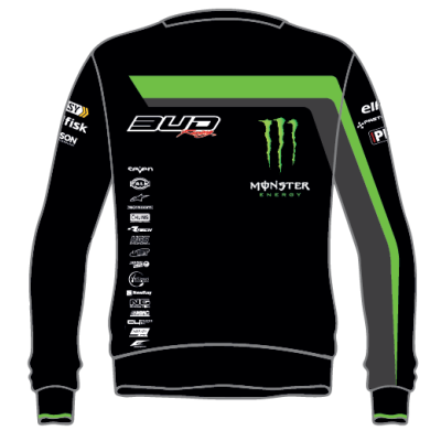 Sweat Staff Bud Racing 18 Vert/Noir 