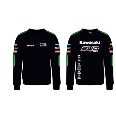 Sweat Staff Bud Racing 24 Vert/Noir 