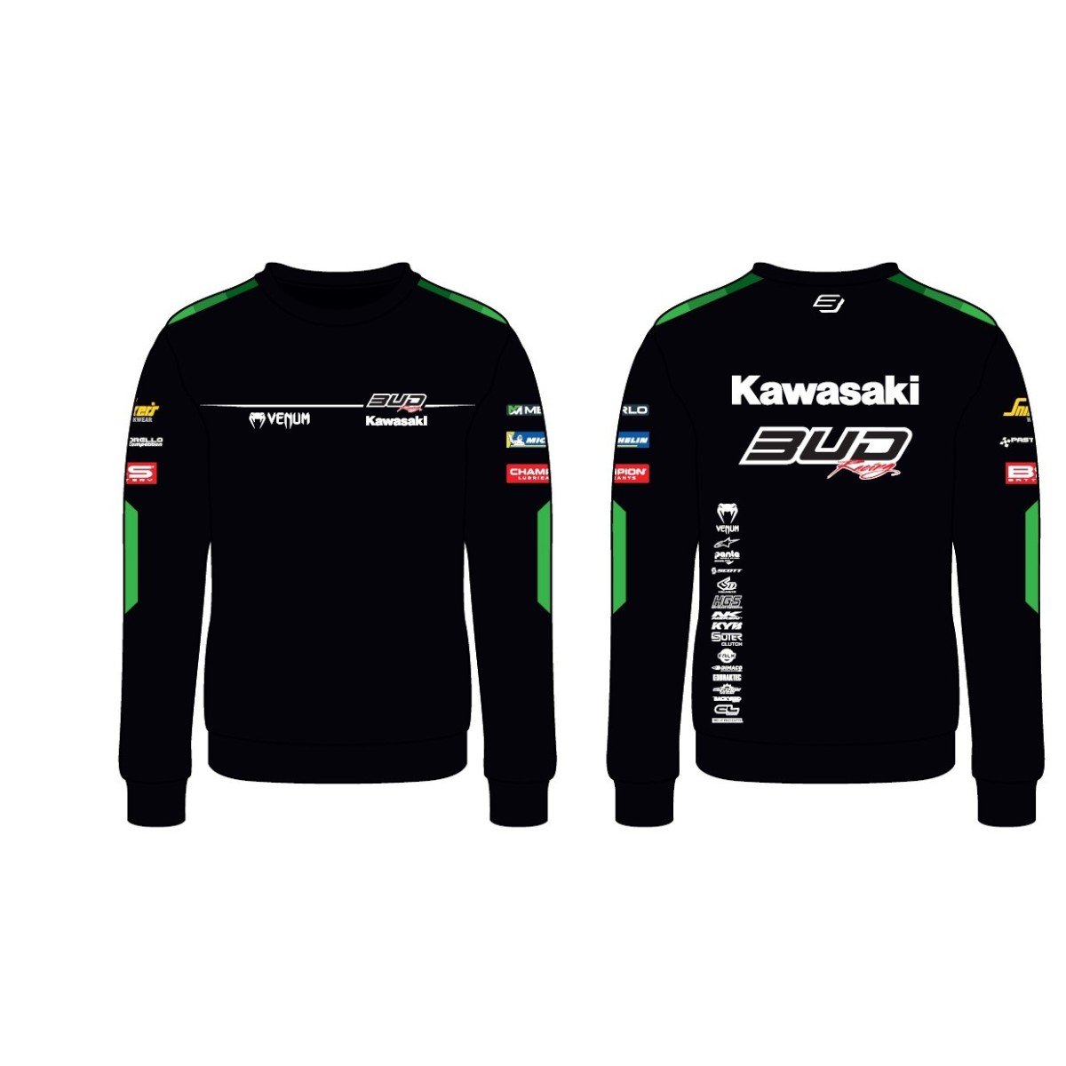 Sweat Staff Bud Racing 24 Vert/Noir 