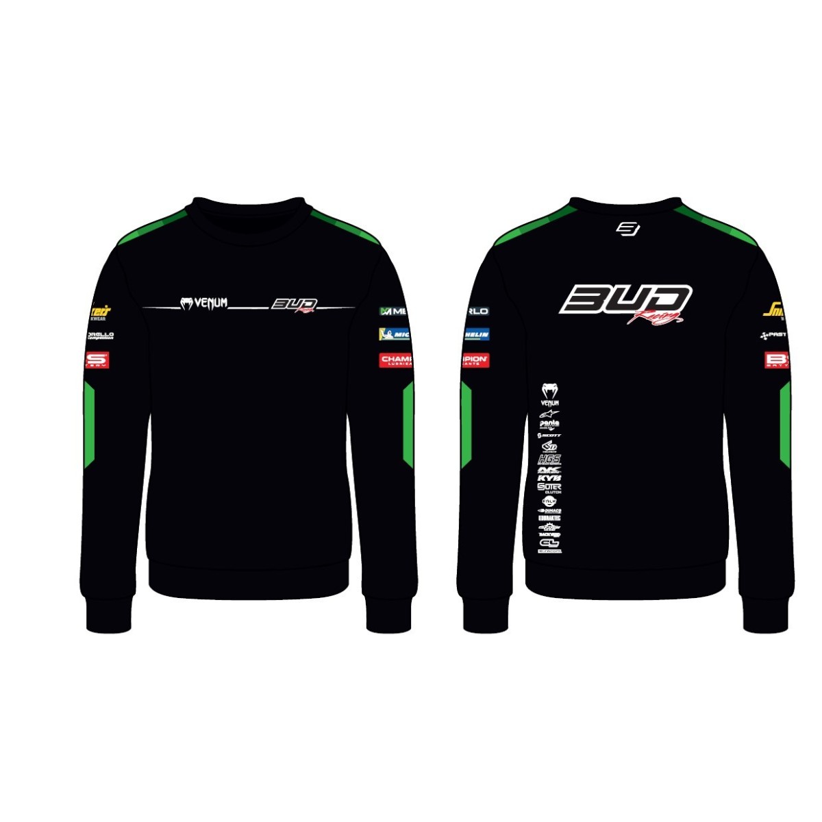 Sweat Team Bud Racing 24 Vert/Noir 