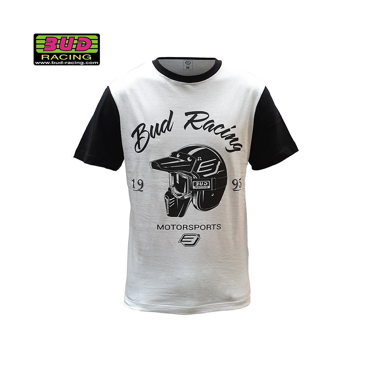 Tee shirt Bud Racing Helmet Blanc Noir 