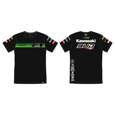 Tee Shirt Staff Bud Racing Vert/Noir 