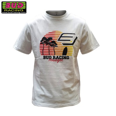 Tee shirt Bud Racing Sunset Blanc 