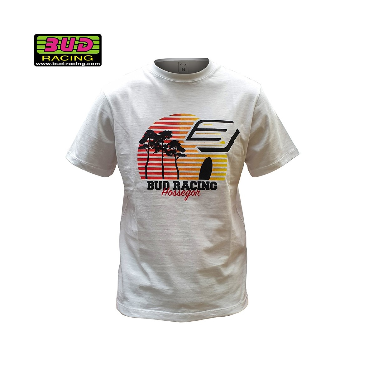 Tee shirt Bud Racing Sunset Blanc 