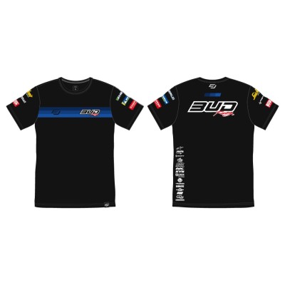 Tee Shirt Team Bud Racing  Noir / Bleu 