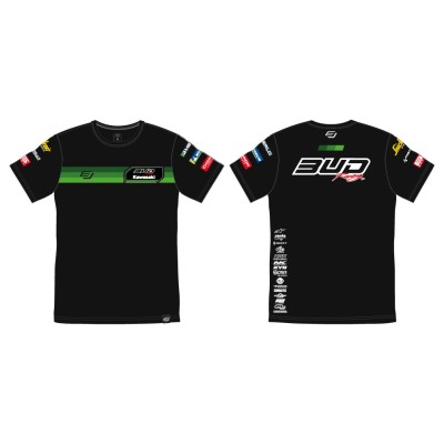 Tee Shirt enfant Team Bud Racing Vert/Noir 