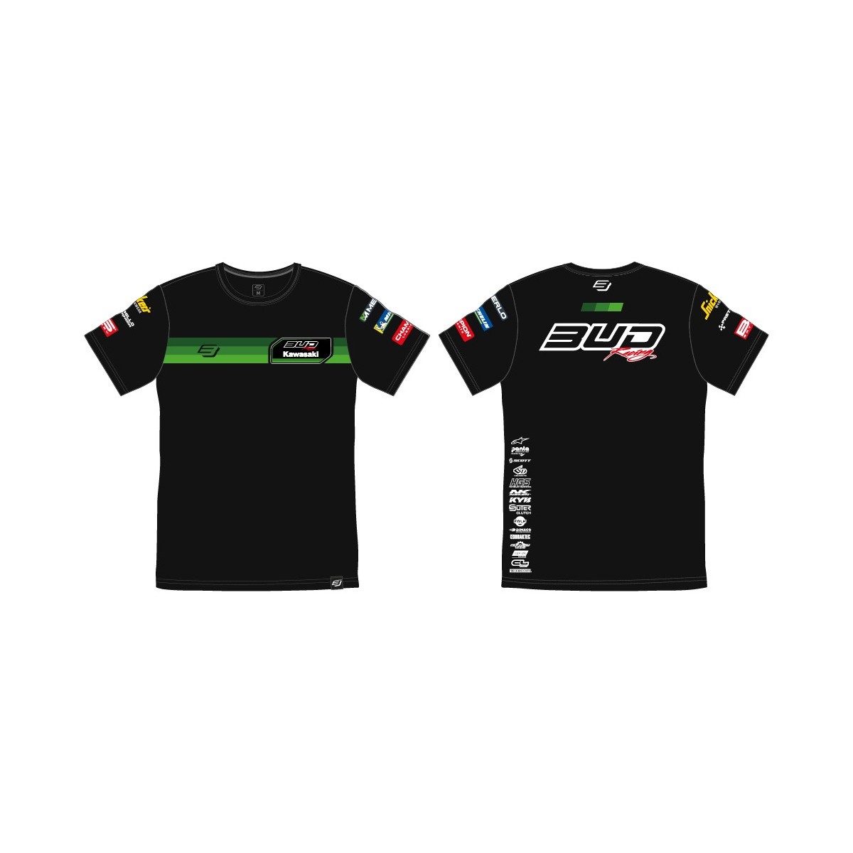 Tee Shirt enfant Team Bud Racing Vert/Noir 