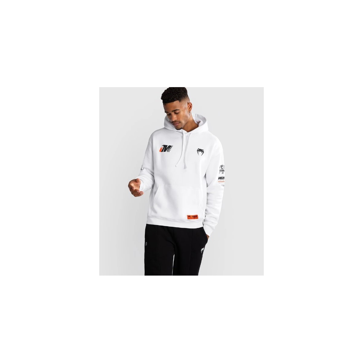 Sweat hoodie Venum Motorsport Blanc 
