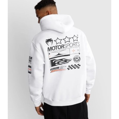 Sweat hoodie Venum Motorsport Blanc 