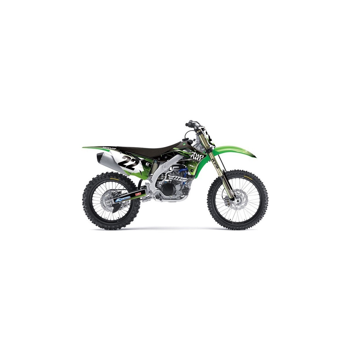 Kit déco cplt TwoTwo FX13(ouies+GBav/ar+bras+fourch)250 KXF 13/16 