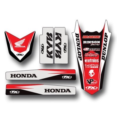 Kit déco GB AvAr,bras oscil.,fourche FX 250CRF10/13+450CRF09/12 