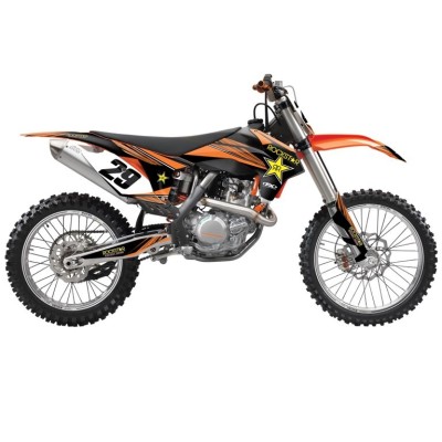Kit déco cplt Rockstar FX15(ouies+GBav/ar+bras+fourch)125-450SX13/14 