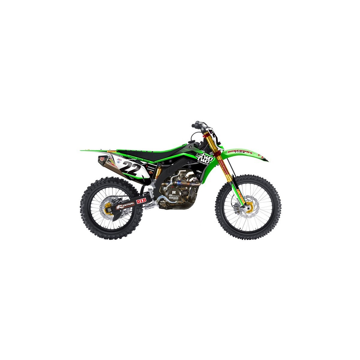 Kit déco cplt TwoTwo FX15 réplica Team 2015 450 KXF 09/11 