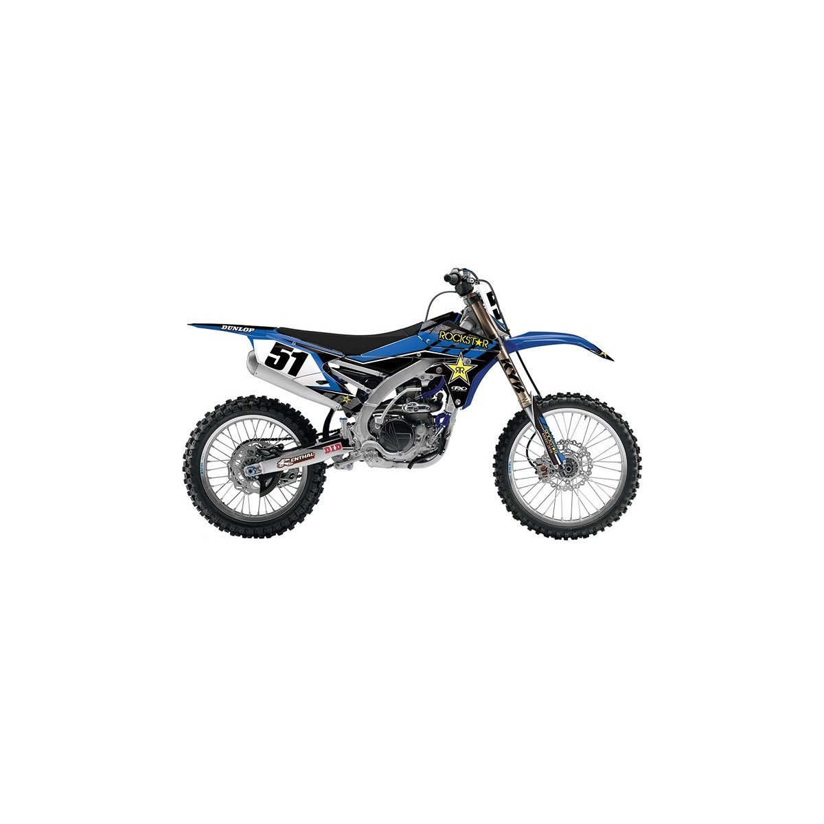 Kit déco seul Rockstar Facory Effex 16 250 14/18+450 YZF 14/17 