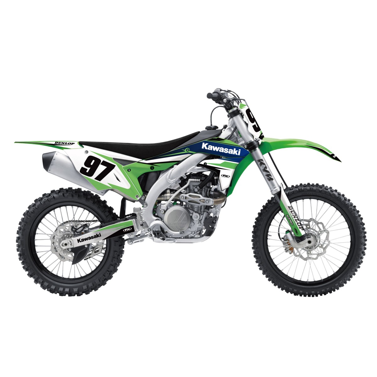 Kit déco seul Evo 15 series Factory Effex KX 125/250 99/02 