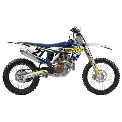 Kit déco seul Evo 15 series Facory Effex bleu/yellow  HVA TC/FC 14/15 