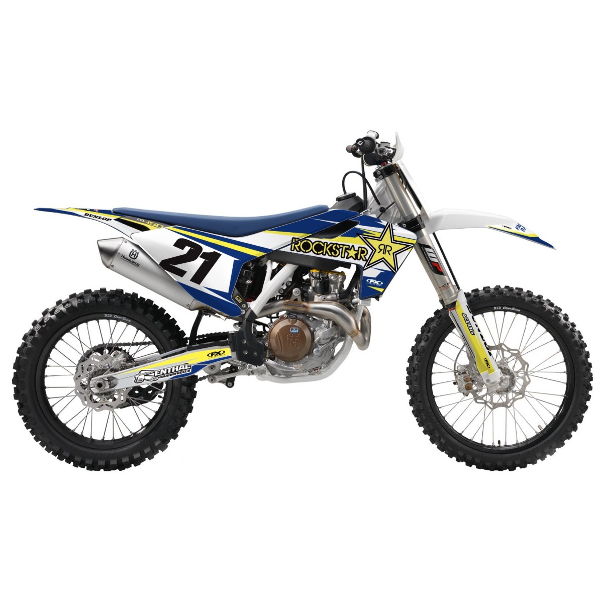 Kit déco seul Evo 15 series Facory Effex bleu/yellow  HVA TC/FC 14/15 