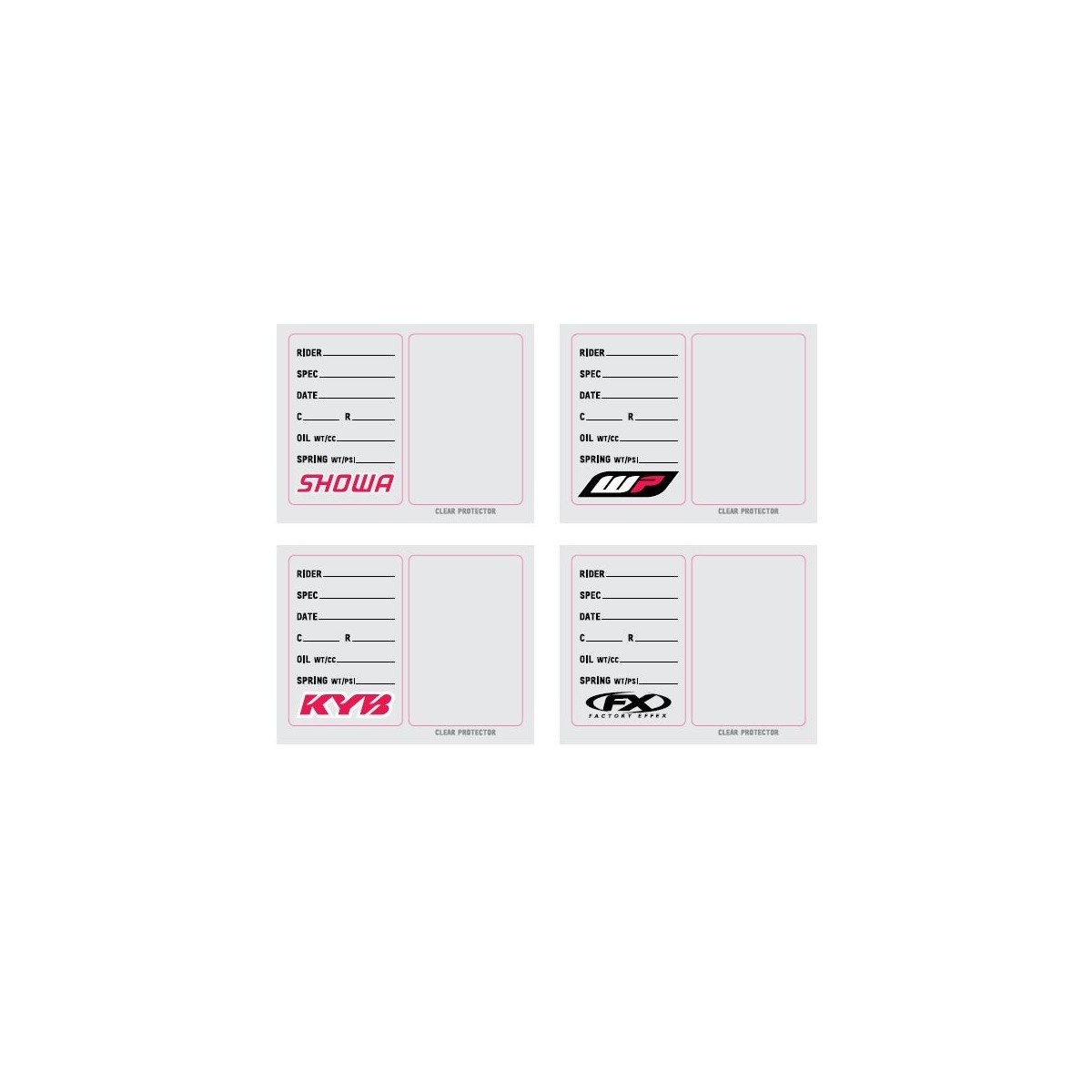 Suspension sticker WP (x3) 