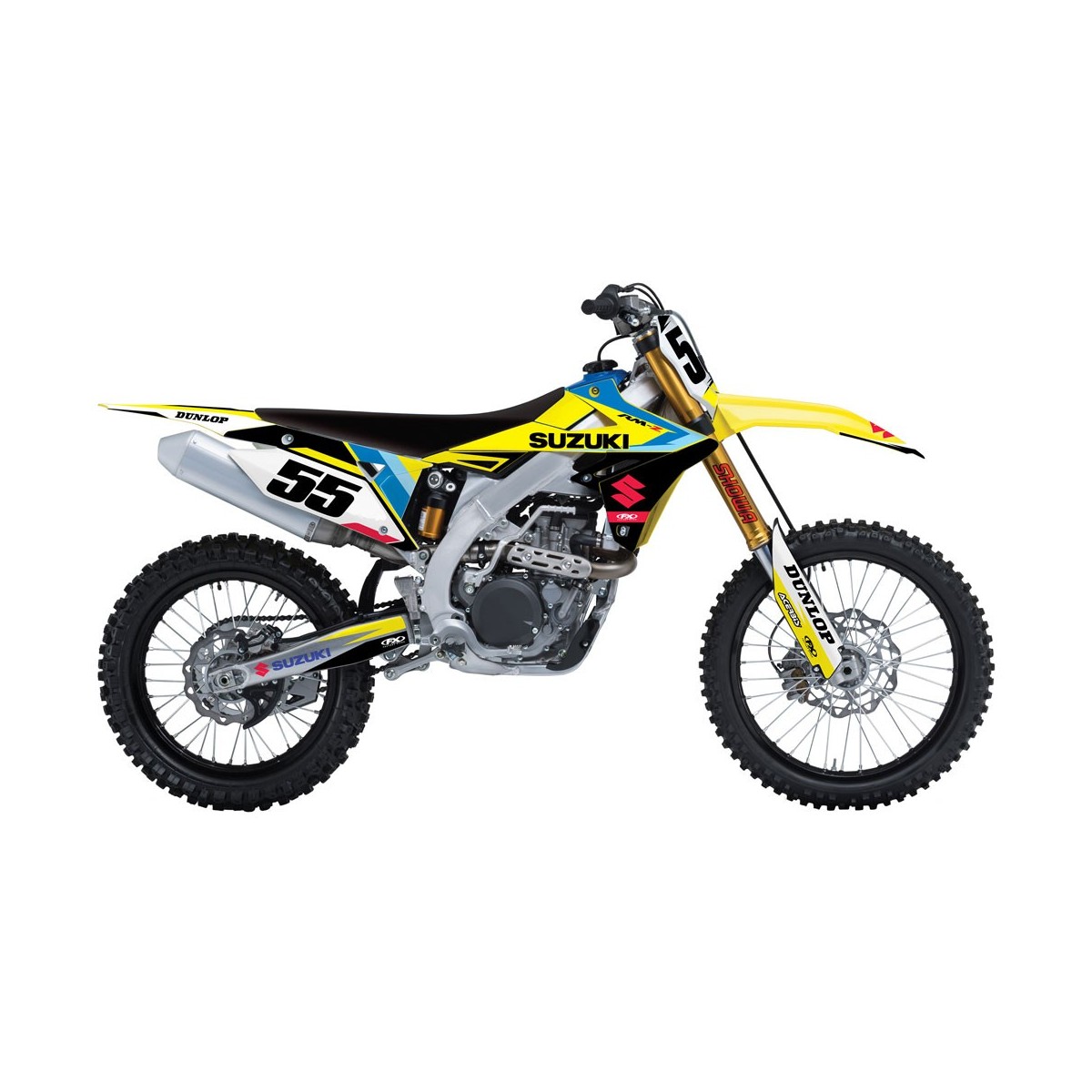 Kit déco seul Evo 17 series Factory Effex RMZ 250 07/09 