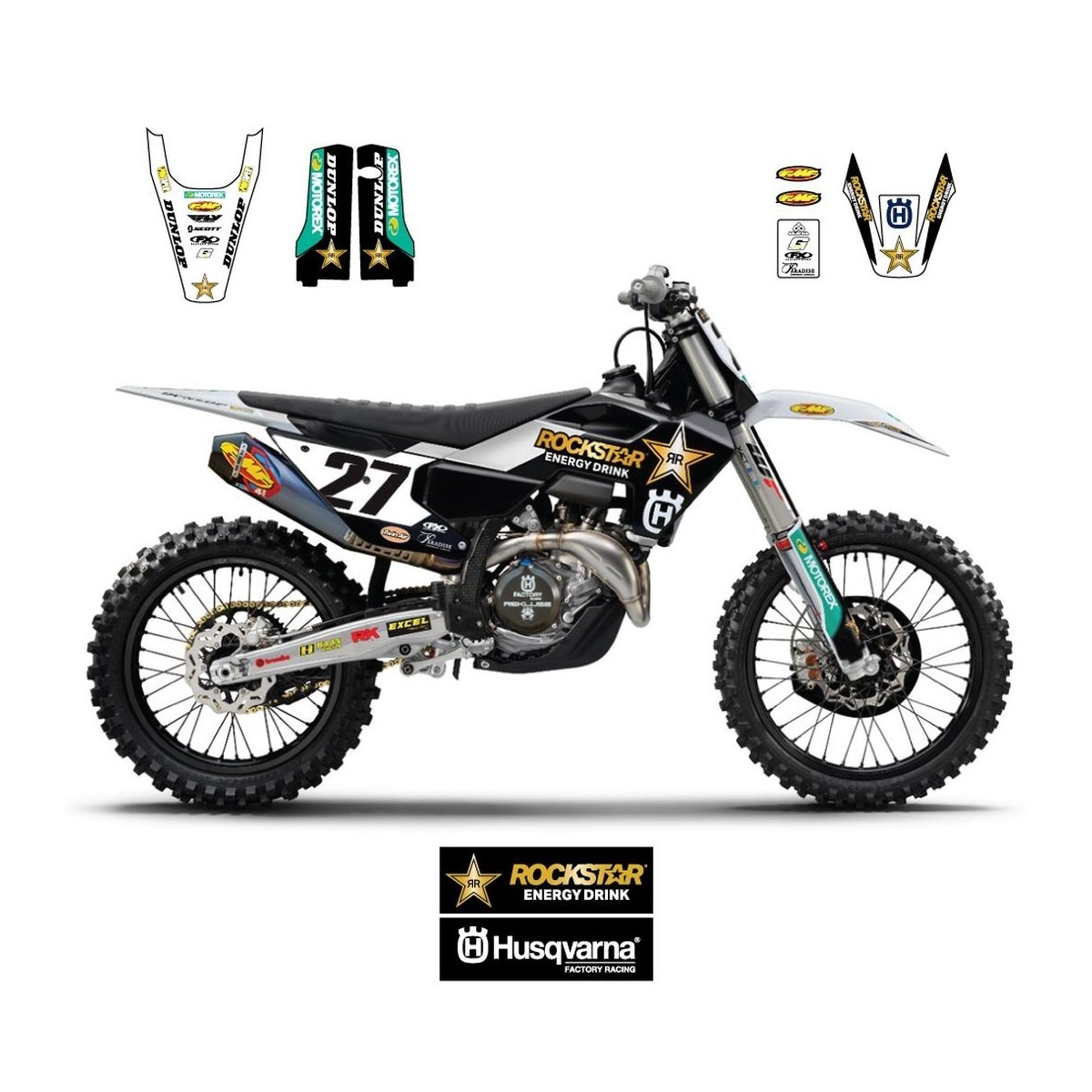 Kit déco cplt HVA Rockstar FX23(ouies+GB+bras+four)TC 50 17/23 