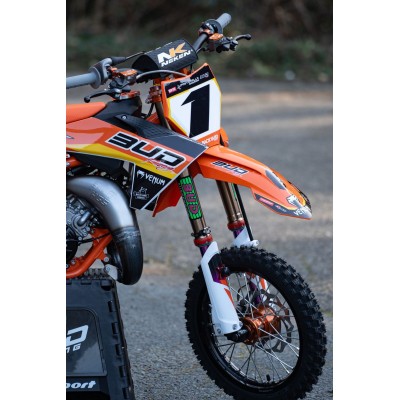 Kit déco BUD Racing 24 KTM SX 50 24->cplt sans fonds de plaques 