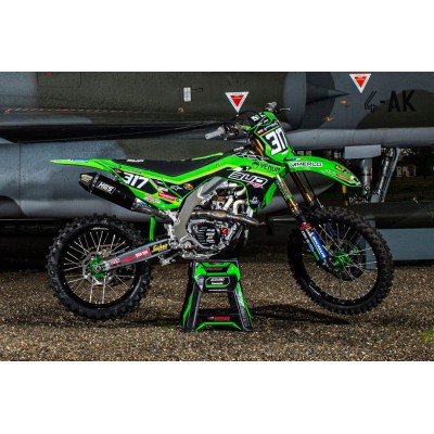 Kit déco 250 KXF 21/24+450 19/23 Team Bud 24 cplt sans fond de plaque 