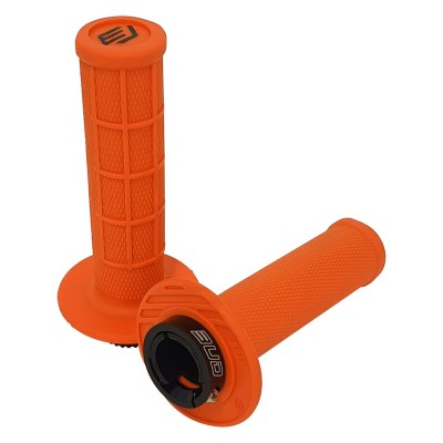 Poignées Bud Racing Lock On Grips 2&4 temps Red (9 cames) 