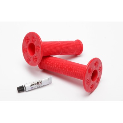 Poignées Bud Racing MX Grip avec tube de colle Red 