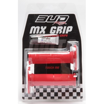 Poignées Bud Racing MX Grip avec tube de colle Flo Yellow 