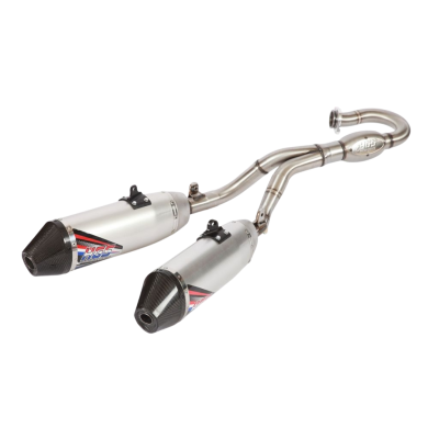 Echappement complet 250 CRF 06/09 inox/alu/carbone bud-hgs CF-206-CCG 
