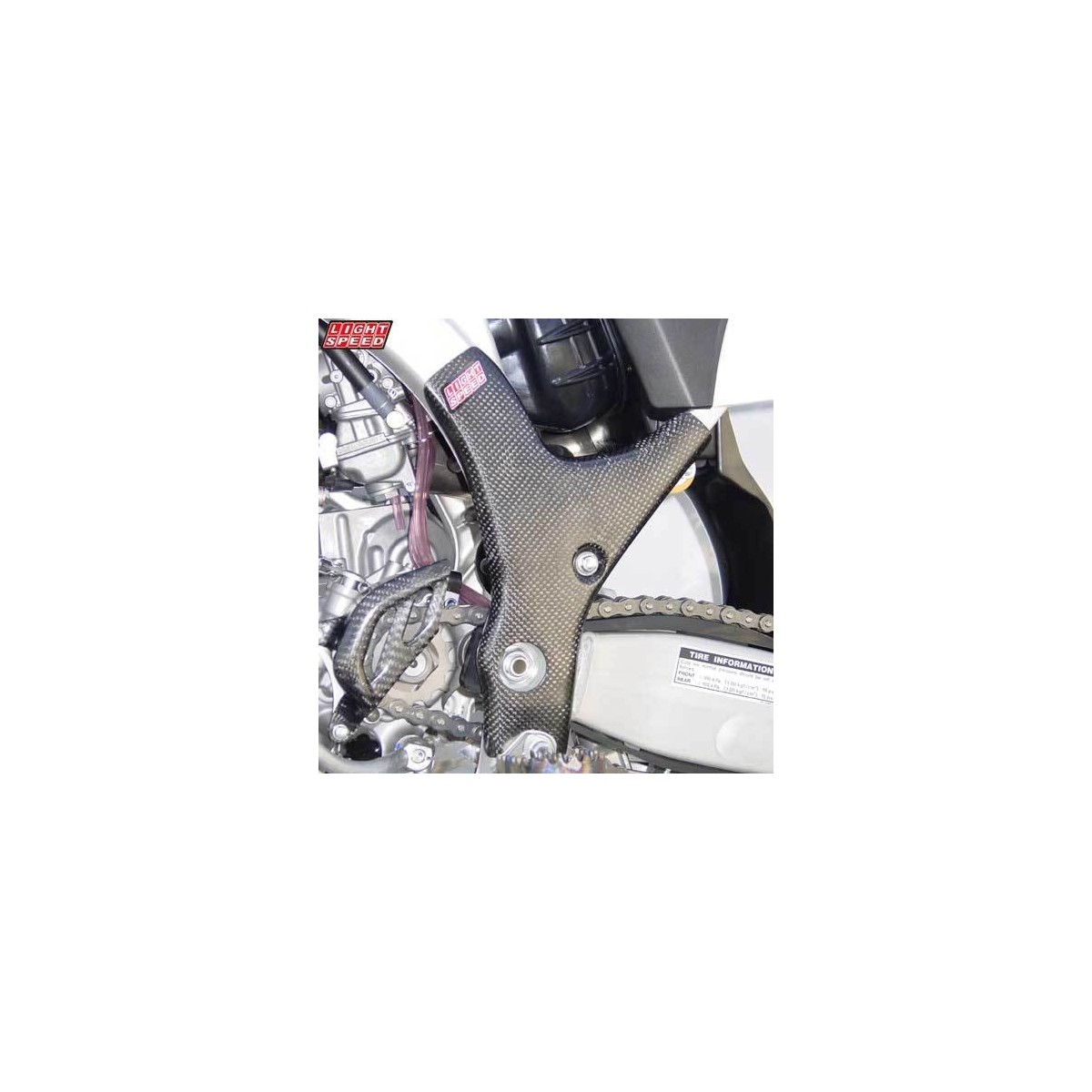 Protection de cadre 250 KXF 06-08 carbone Light Speed 