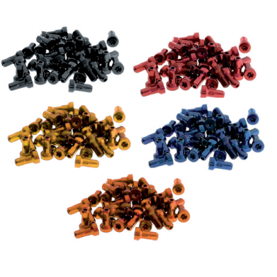 Tetes de rayon alu Red pour rayon 3.5mm (type Japonais)-pack de 36 
