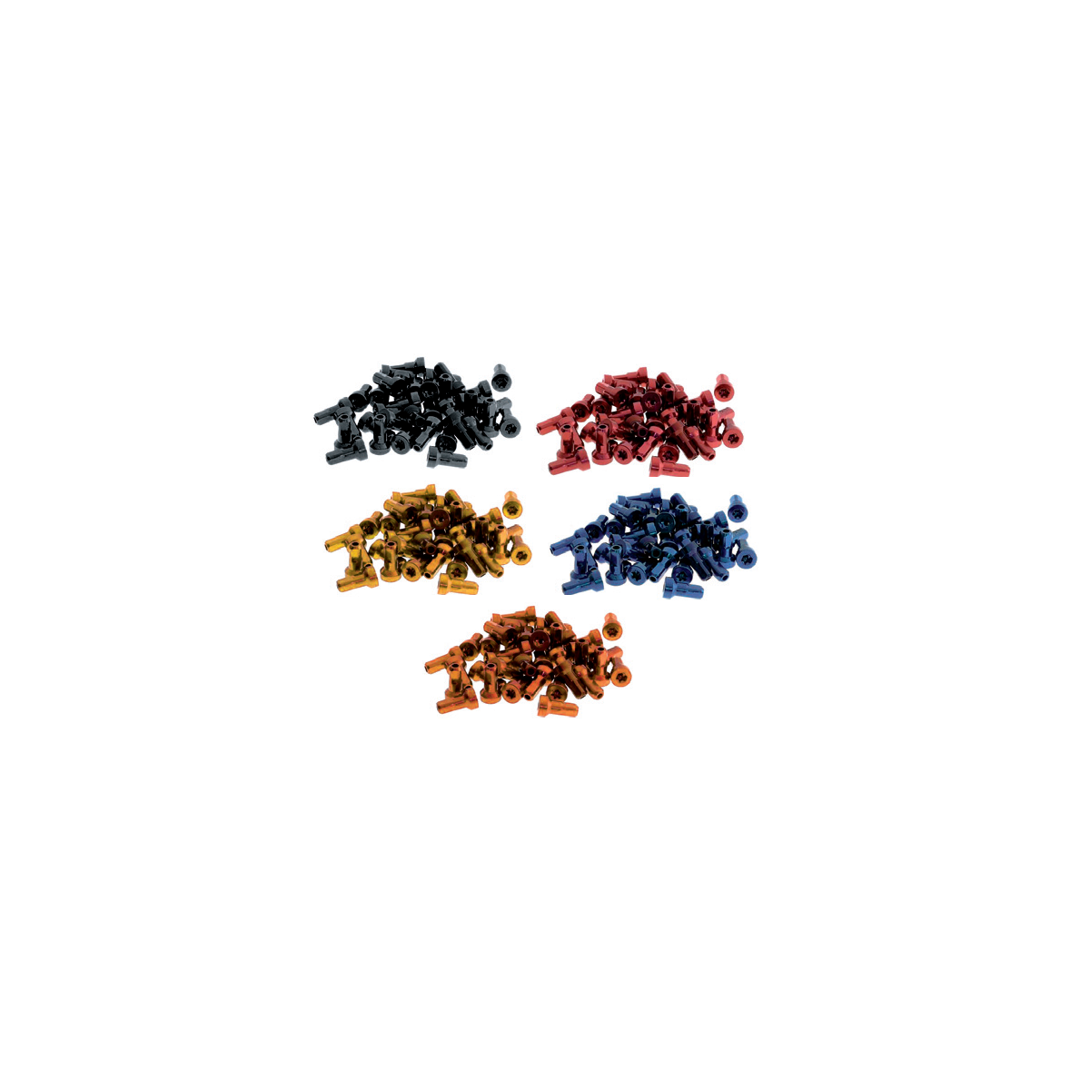 Tetes de rayon alu Red pour rayon 3.5mm (type Japonais)-pack de 36 