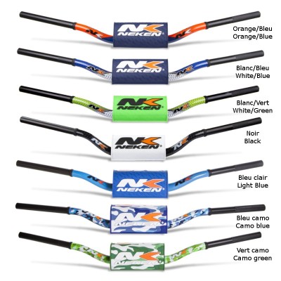 Guidon Neken sans barre 28.6mm 85cc bas Green Fluo - R00026C-GRF 