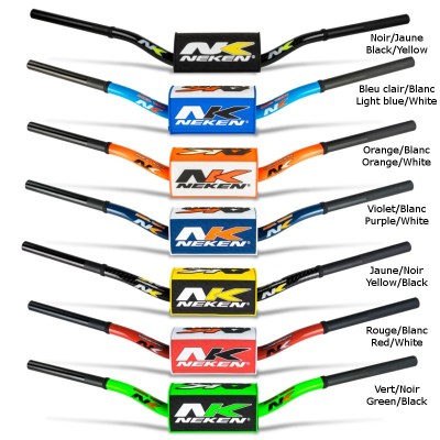 Guidon Neken sans barre 28.6mm 85cc bas Green Fluo - R00026C-GRF 