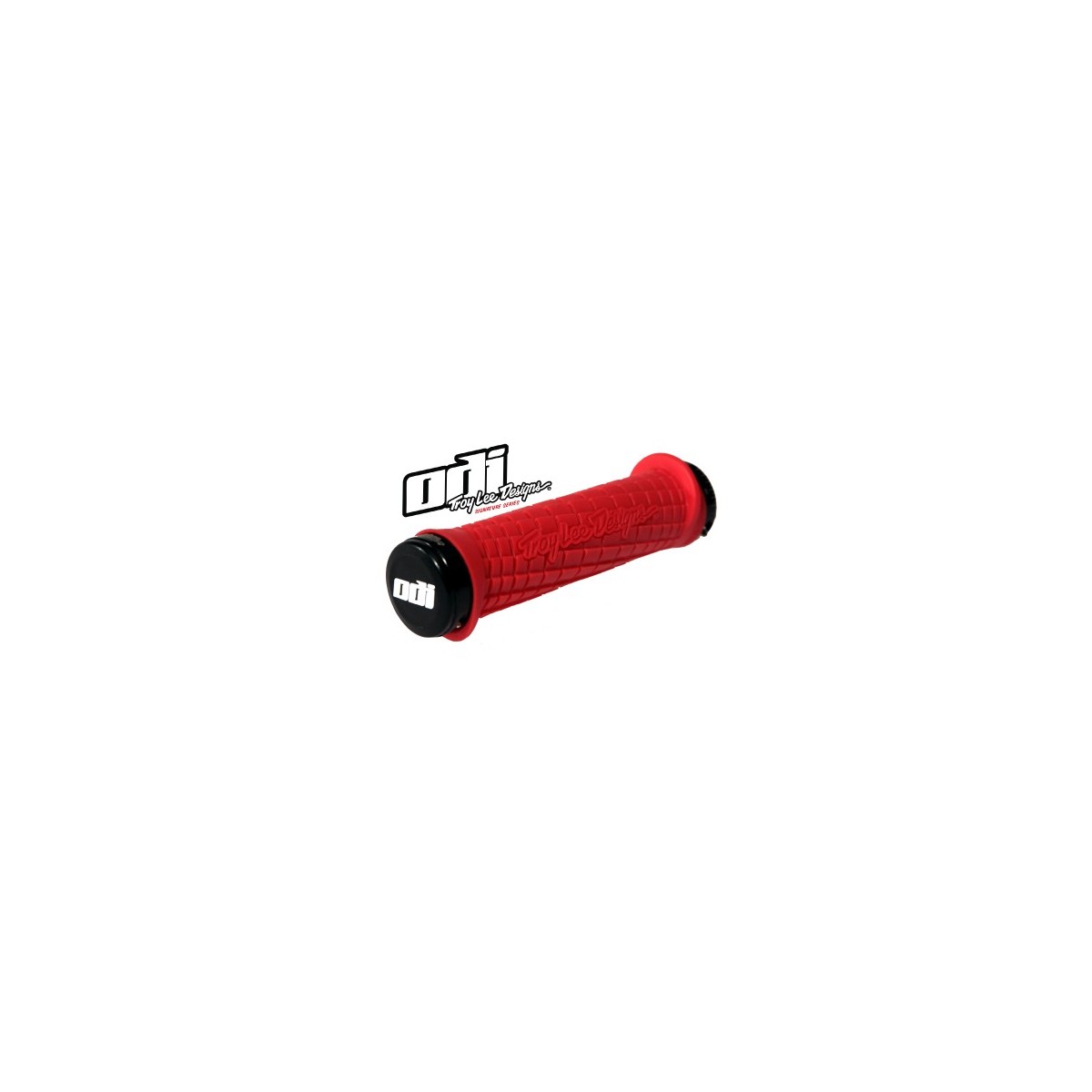 Poignées ODI Lock-On Bonus Mountain bike TLD White/red 