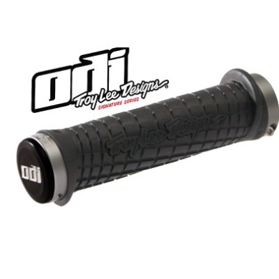 Poignées ODI Lock-On Bonus Power Craft TLD Red/black 