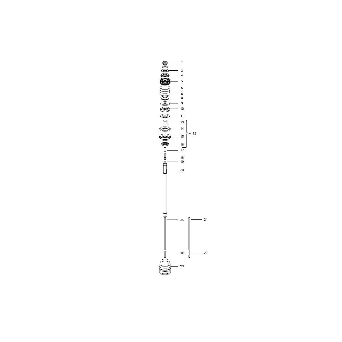 Cale d'amortisseur Ohlins 2mm 