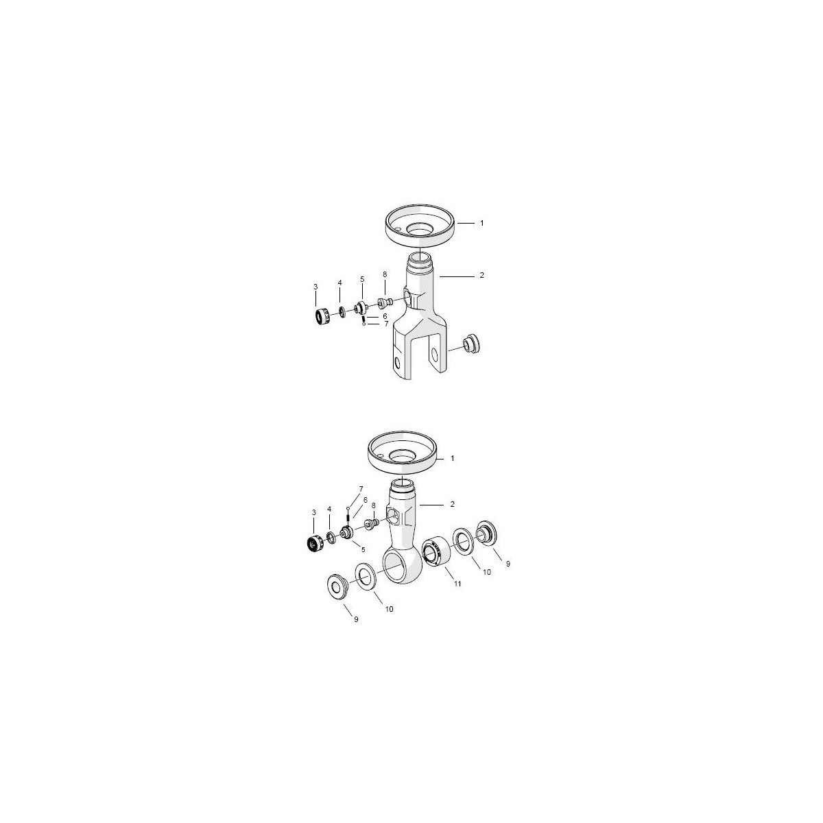 Pied d'amortisseur Ohlins KXF 16/99/31/22.2 