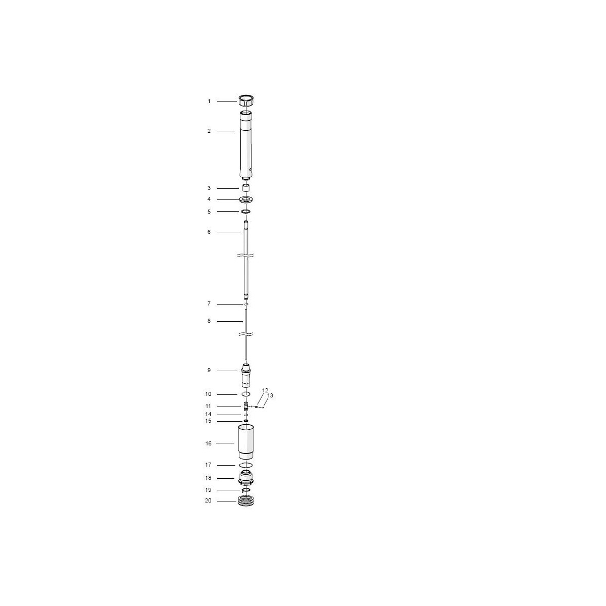 Hydraulic stop tube Ohlins YZF 