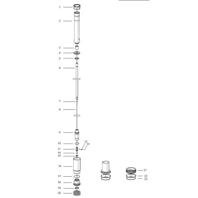Hydraulic stop cup kit fourche Ohlins (Sachs) 